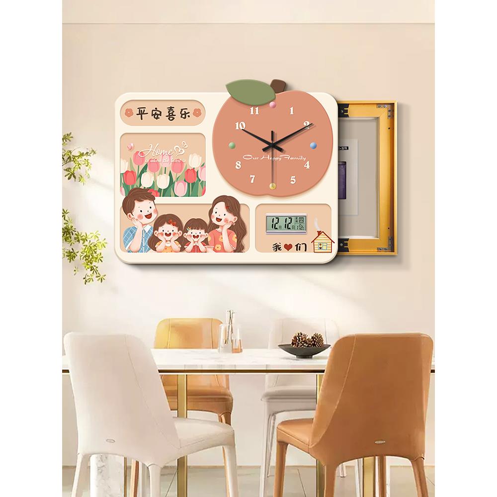 平安喜乐家庭电表箱装饰画寓意好现代装饰画