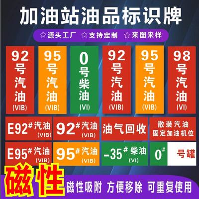 君墨岚橡胶软磁加油站磁性贴