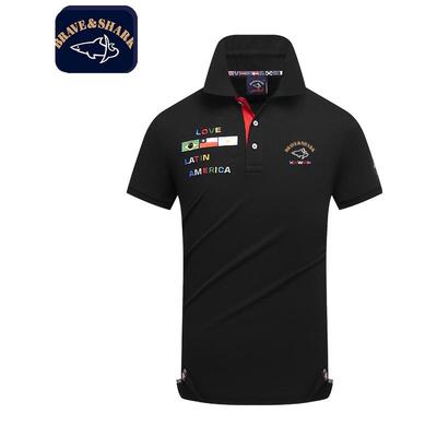 鲨鱼品牌短袖Polo衫夏季新款