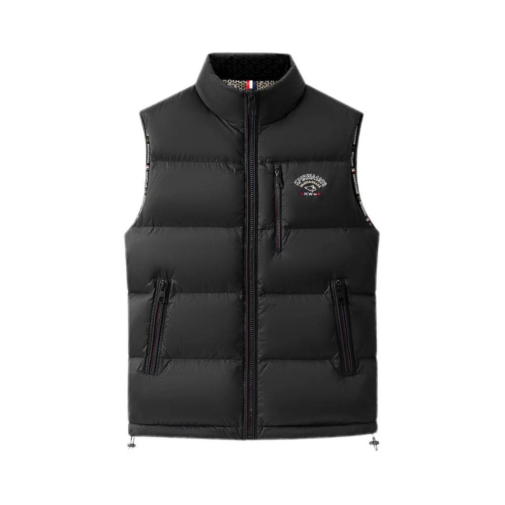 勇士鲨鱼男秋冬保暖白鸭绒马甲