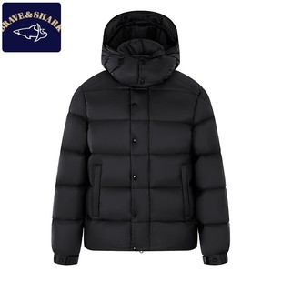 高端鹅绒外套 羽绒服男休闲保暖冬季 BRAVE&SHARK 勇士鲨鱼轻奢短款