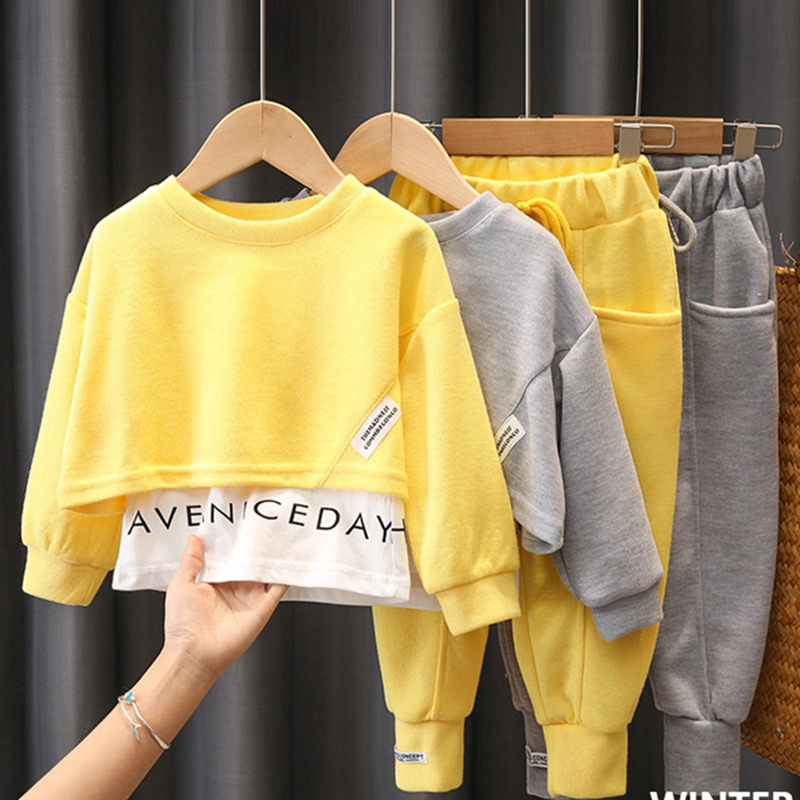 女童秋装套装2025新款春秋儿童网红洋气假两件运动两件套女宝宝,童装/婴儿装/亲子装,套装,淘宝优惠券,粉丝福利购,淘宝优惠卷