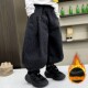 子秋冬款 长裤 加绒儿童痞帅裤 男童裤 子2025新款 宝宝冬季 男孩灯笼裤