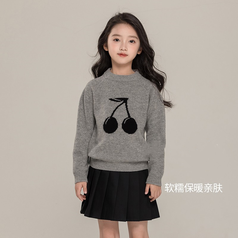 儿童羊毛衫洋气女大童毛衣冬季