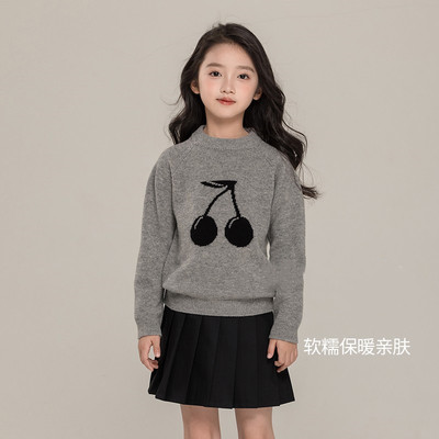 儿童羊毛衫洋气女大童毛衣冬季