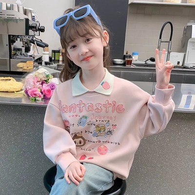 女童秋装卫衣儿童洋气休闲上衣