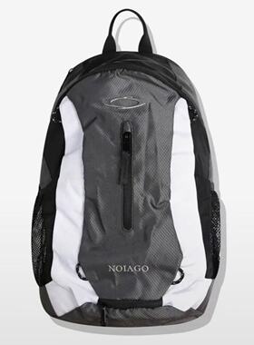 Minji金玟池同款noiago撞色书包机能双肩包大容量学生上课休闲包