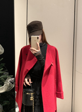 米米大衣直接好卖到起飞气质一手长羊毛外套(含100澳毛)123106W