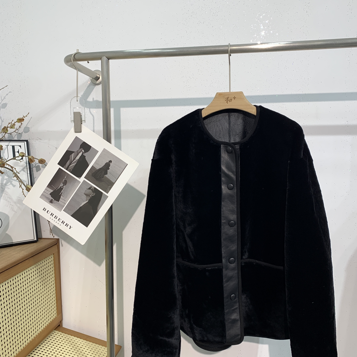 米冬上新莫伊拉贡绵羊皮保暖皮毛一体外套K米米98128-1