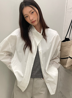 米米26年早春春季新款小立领衬衣气质衬衫H51819