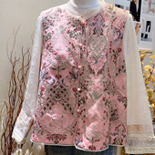 不含内搭 米米26年早春新中式 植物重工绣花气质马甲 10099