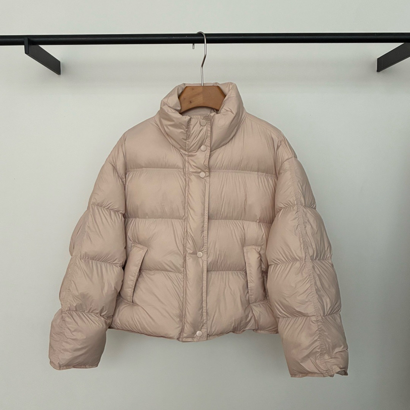 米米冬上新韩系立领短款面包保暖羽绒服外套s251218