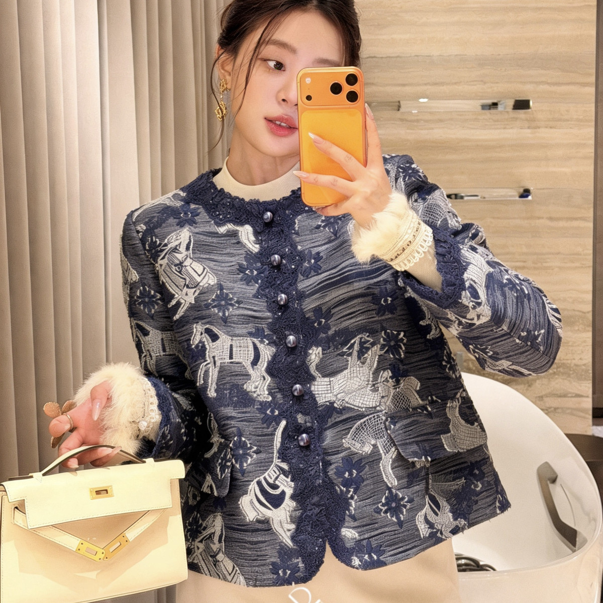 米米26年早春早春上新复古气质显瘦短外套xx8565,女装/女士精品,时尚套装,淘宝优惠券,粉丝福利购,淘宝优惠卷