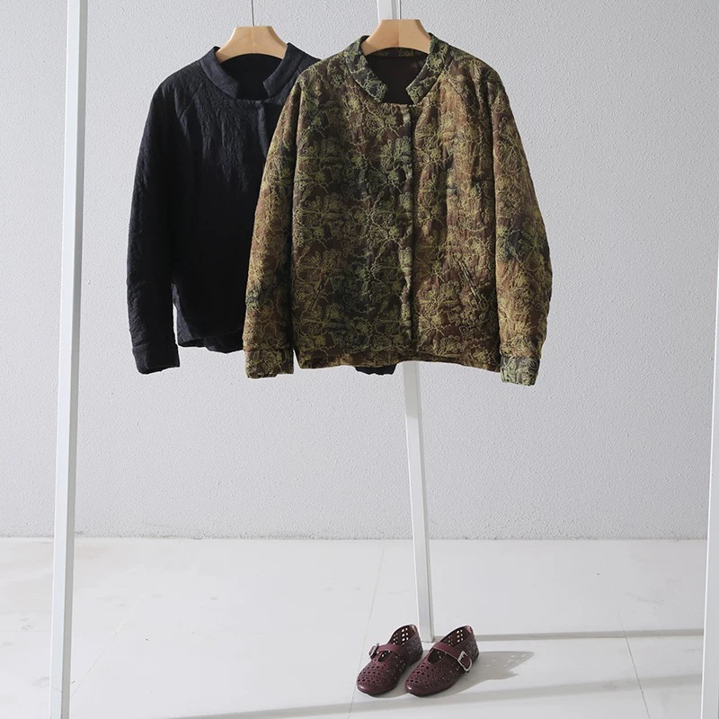 米米025冬上新新中式纱绣花棉衣外套保暖棉服外套YS1-zl-7533336