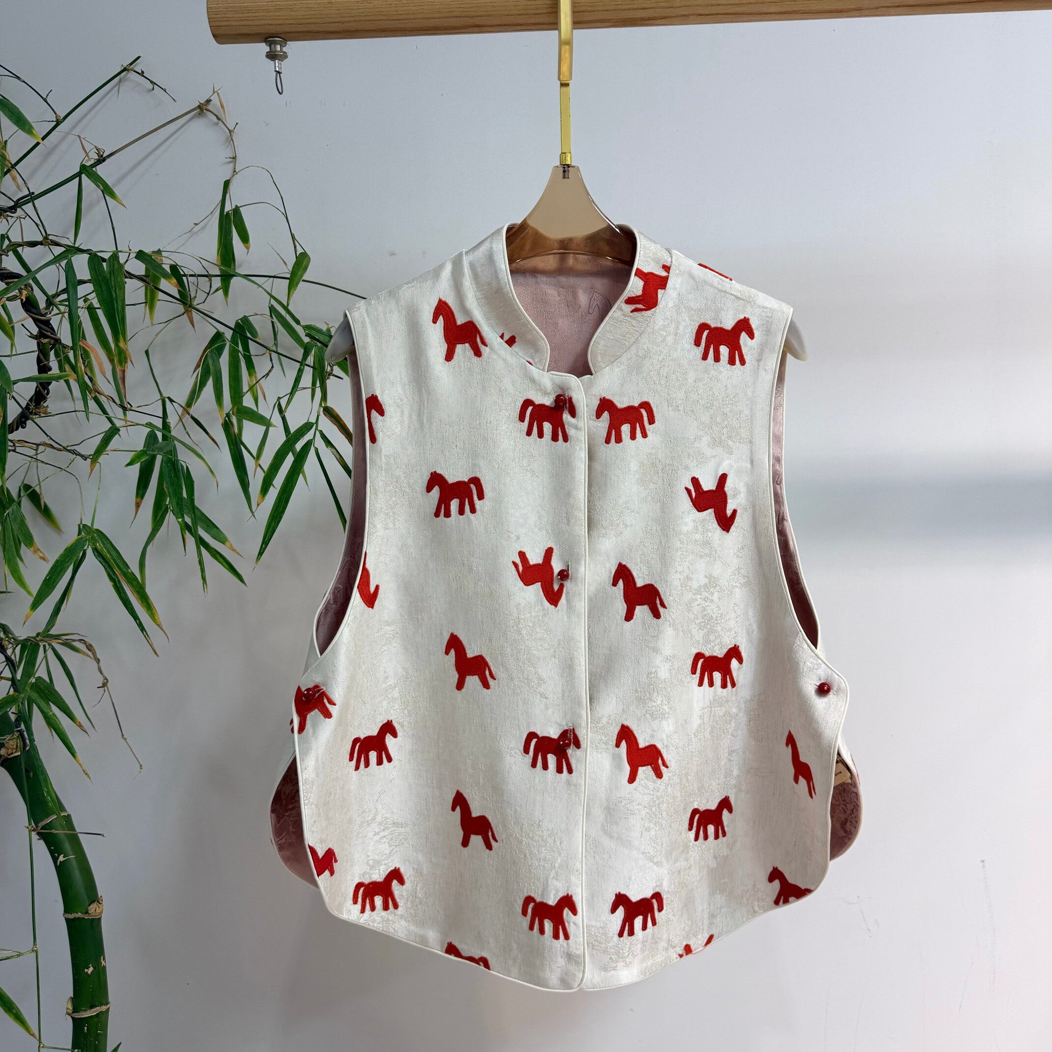 米米店麻重工满绣精致玉石扣双面双穿新中式国风马甲YS183-G401,女装/女士精品,马夹,淘宝优惠券,粉丝福利购,淘宝优惠卷