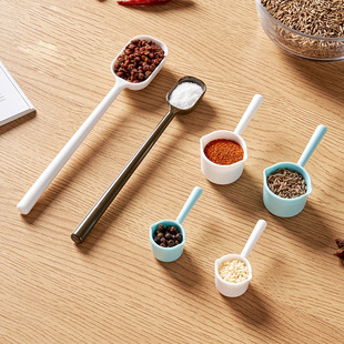 塑料量勺长柄奶粉勺糖勺果粉勺定量勺烘焙咖啡豆勺厨房小勺子量具