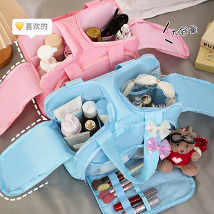 小轻便款 可爱分区收纳化妆包女超火便携式 大容量旅行轻奢高级2025
