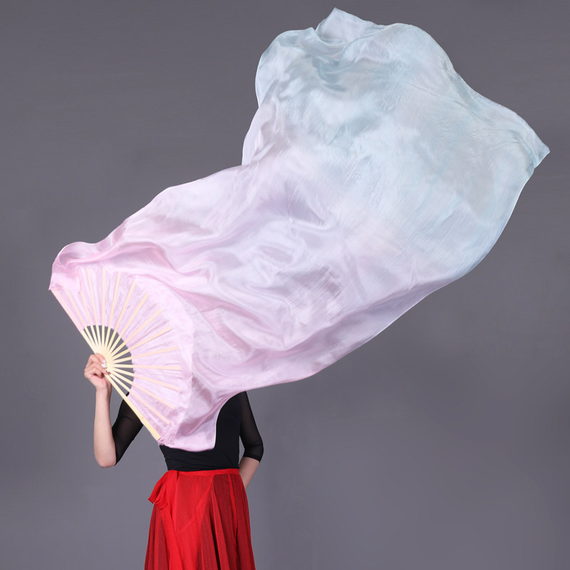 扇舞美真丝梦幻吹梦到西周长绸扇
