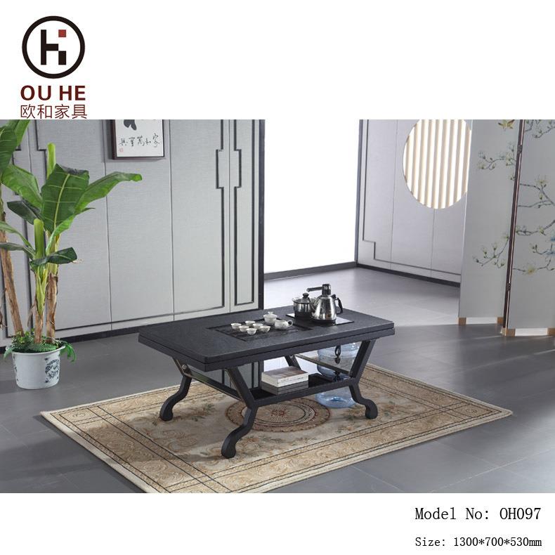 铁艺茶桌椅组合办公室仿古家具仿木泡茶台功夫茶桌两用茶几