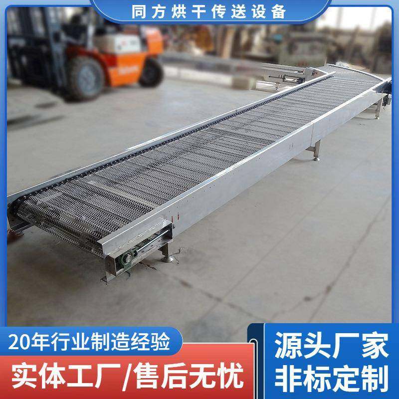 油炸食品高温输送机冷冻食品海鲜输送线不锈钢网带输送机源头厂家