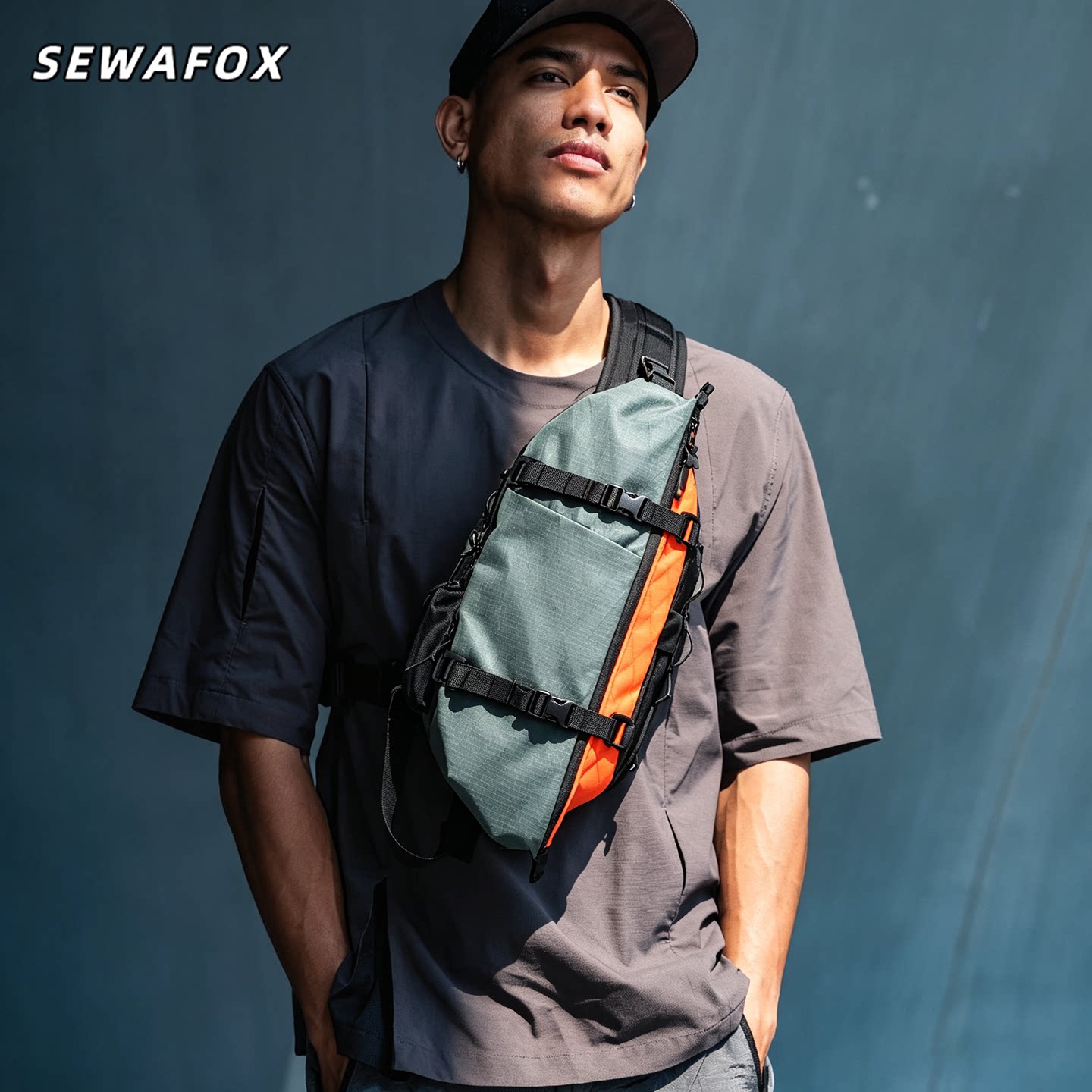 SEWAFOX塞瓦狐男士户外机能胸包