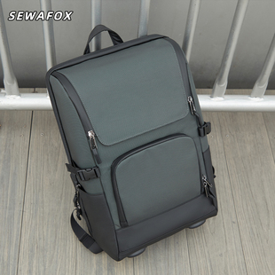 新款大容量休闲通勤商务双肩包男款多功能出差旅行17.3寸电脑背包