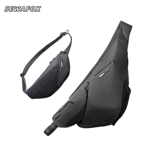 新款 多功能机能骑行运动斜跨包户外通勤弓箭包休闲潮流胸包男 男士