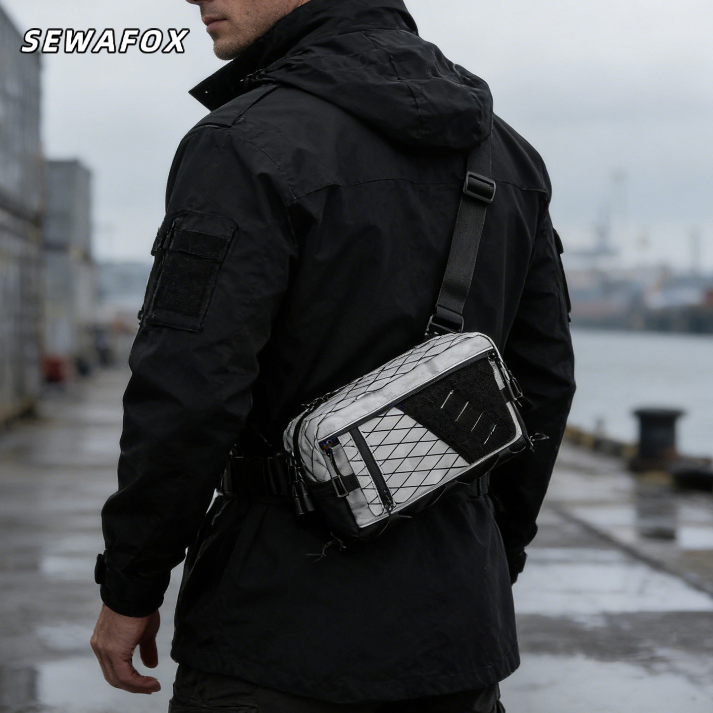 2026新款xpac机能战术斜挎单肩包男户外运动男士腰包胸包防水骑行