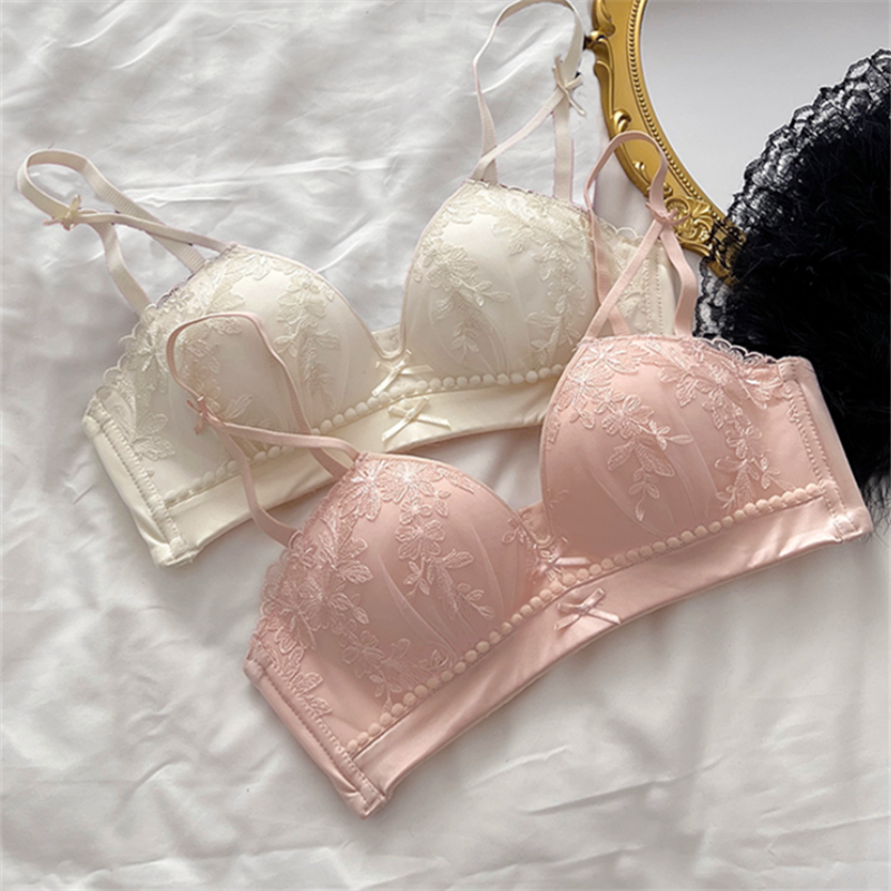 然夕小胸聚拢显大内衣女无钢圈固定杯垫胸罩纯欲风蕾丝边性感文胸,女士内衣/男士内衣/家居服,文胸,淘宝优惠券,粉丝福利购,淘宝优惠卷