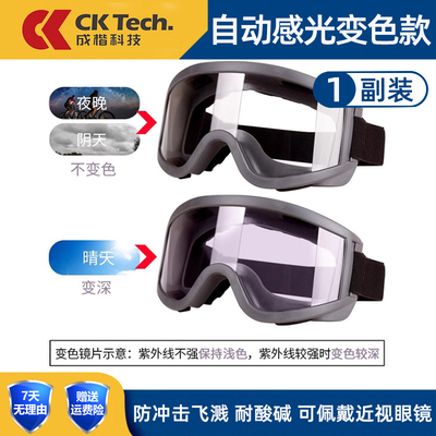 变色护目镜防尘防紫外线防沙眼罩