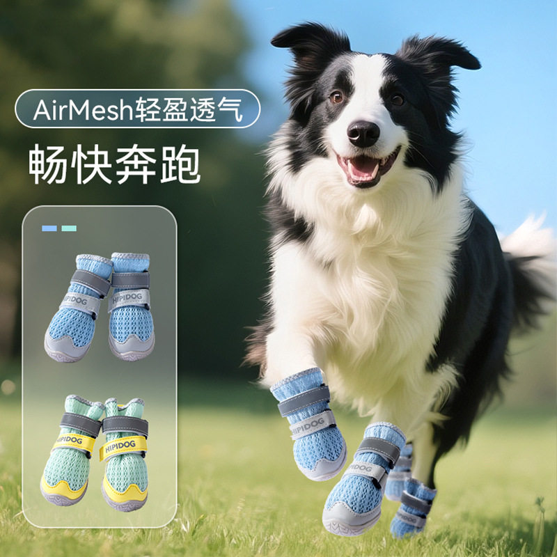 宠物鞋子网格透气高帮大狗鞋金毛