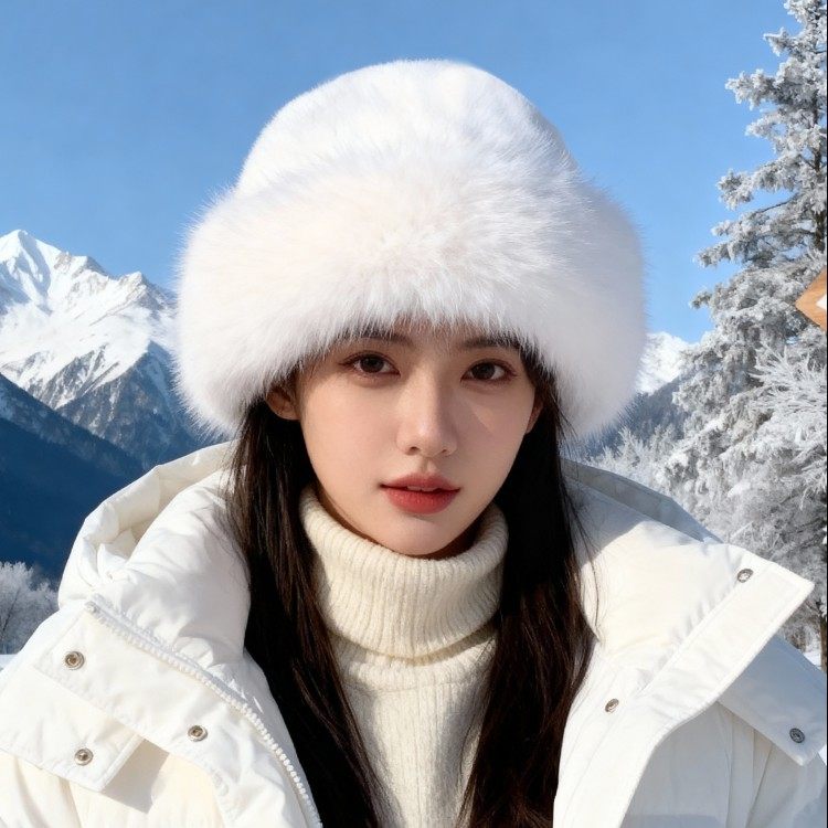 毛绒蒙古帽女冬季保暖毛毛帽子显脸小护耳防寒仿皮草时尚盆帽爆款,运动包/户外包/配件,运动帽,淘宝优惠券,粉丝福利购,淘宝优惠卷