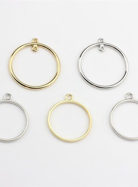 极速Zinc Alloy   Round Circle Charms Bezel Metal FrWame Pend