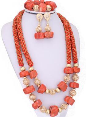 极速4ujewelry African Jewelry Set New Design TwSo Layers Ora