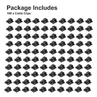 极速100pcs Fixing Car Space SavinDg Wall Cable Clip R Shape