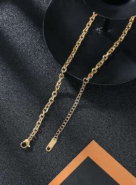 极速Retro fashion personality ins tide titanium steelY K gol