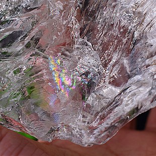 极速透体梵天阿赛斯n特莱白水晶原石七彩光彩虹透白高大块摆件原