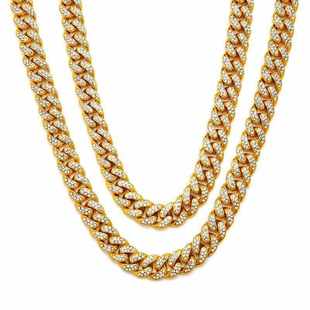 极速Golden Link Chain Necklace Men Hip hop Necklace XJewelry