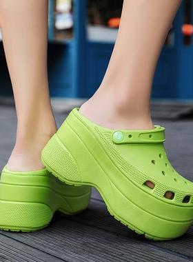 极速Fashion Sandal Woman Platform Sandals New BSlack Clog Ga
