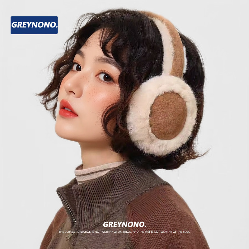 2025新款韩系百搭毛绒耳罩女