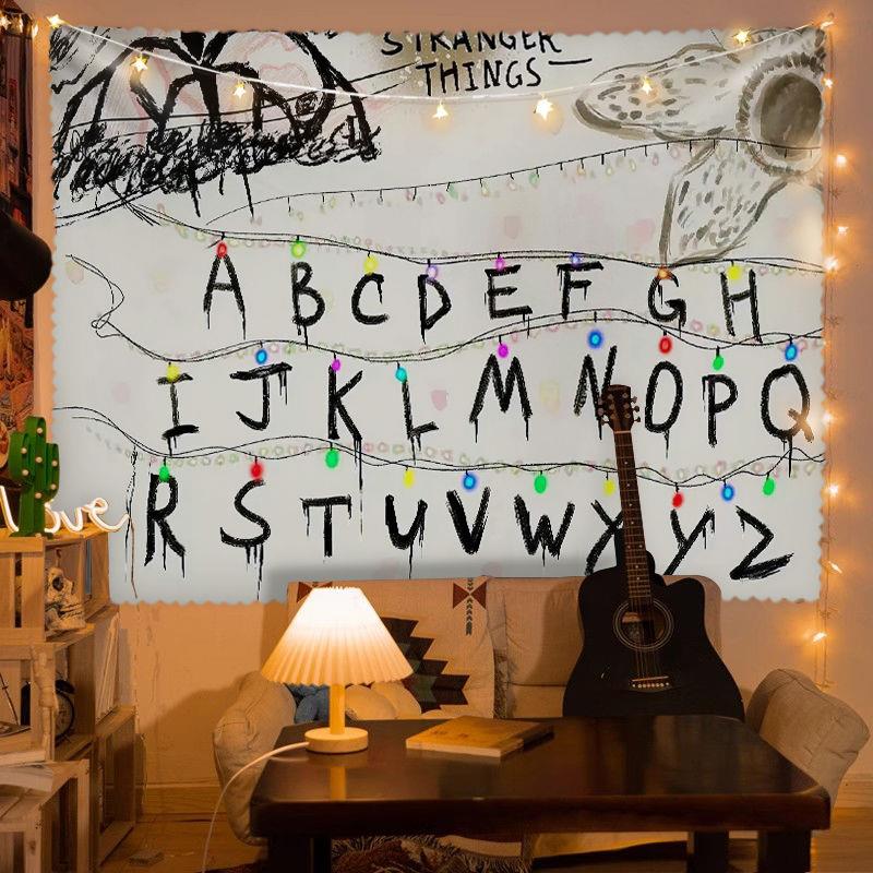 怪奇物语ins背景布挂布动