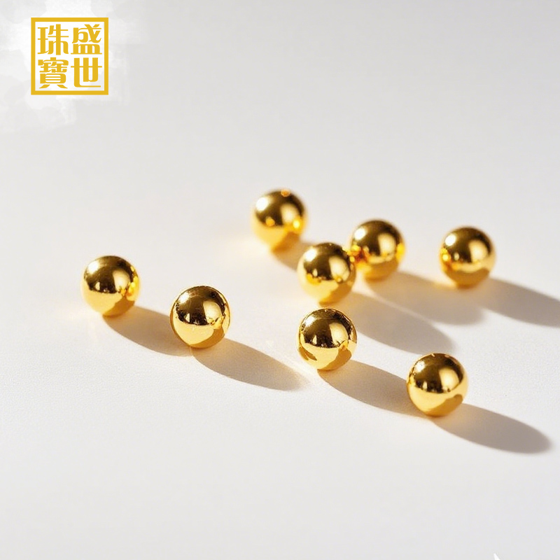 盛世珠宝金珠999足金古法手链