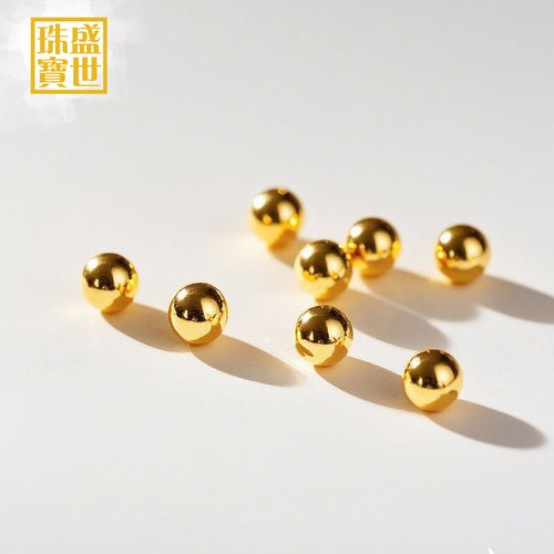 盛世珠宝金珠999足金古法手链