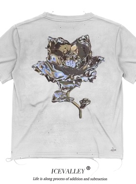 MELANIN 黑色素刺青  重金属heavy metal印花破洞轻亚文化短袖T恤