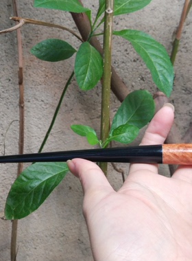 意大利石楠木中小号烟囱加长嘴直烟斗3-9M长杆阅读斗读书斗送配套