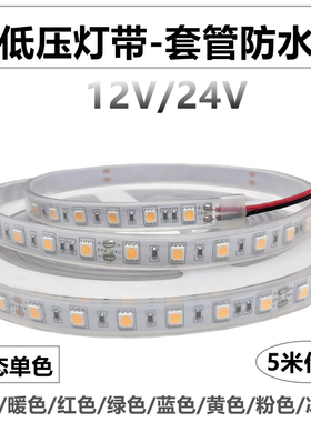 LED灯带12V/24V汽车LED防水灯带低压户外工程套管灯条广告灯箱