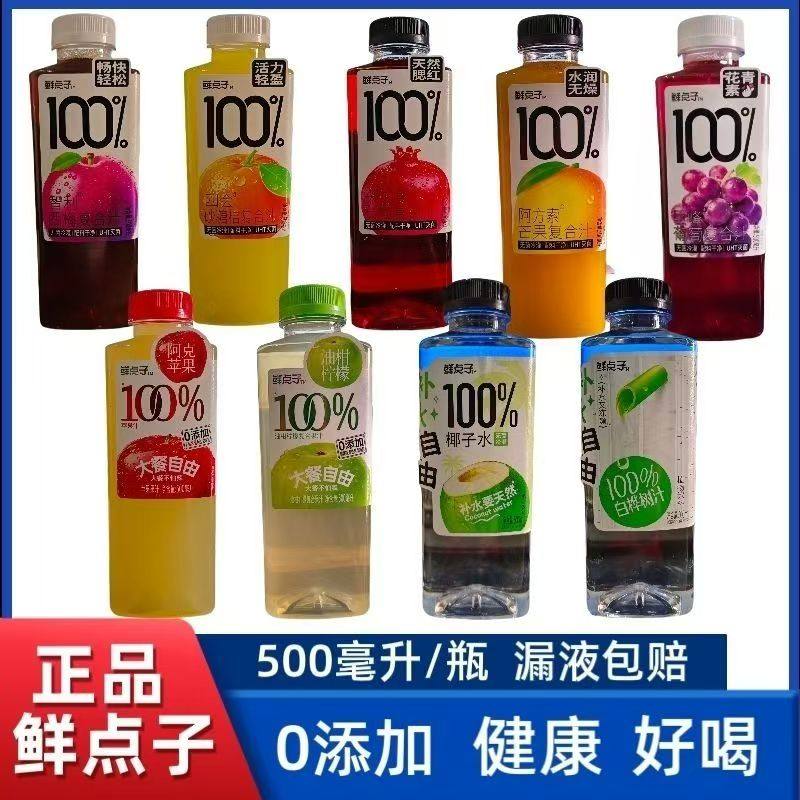 鲜点子果汁饮料500ml葡萄西梅沙