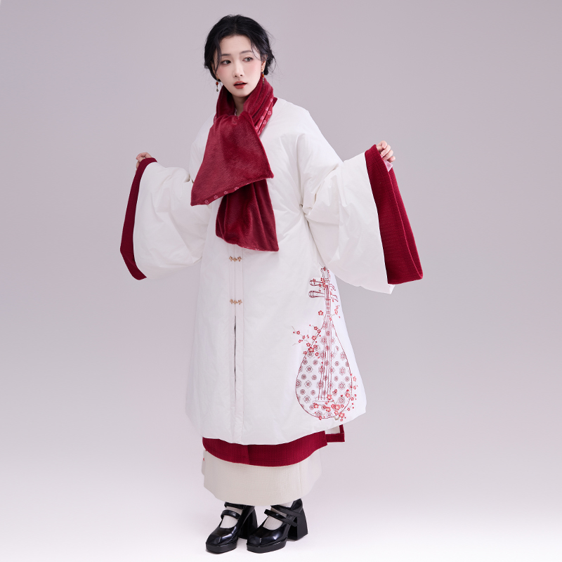 知则汉元素羽绒服保暖送围脖