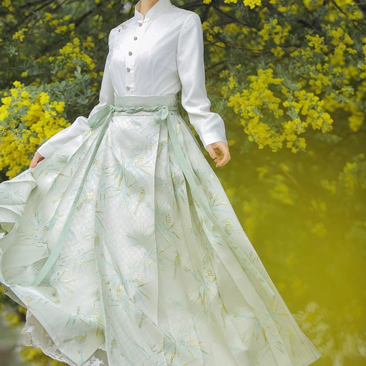 日常通勤马面裙国风春季外套知则