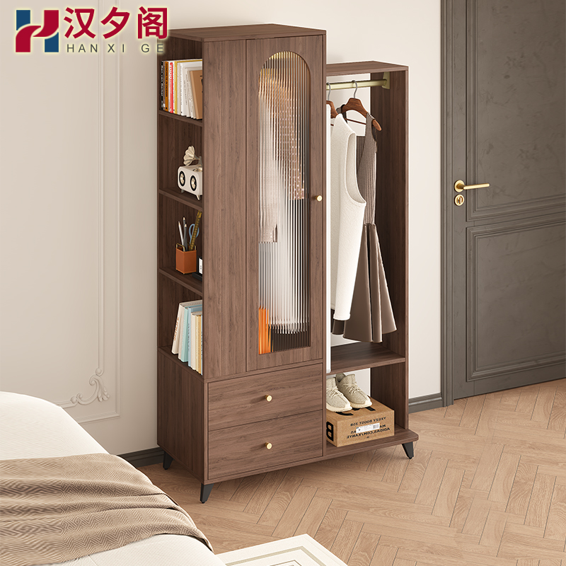 汉夕阁中古风衣柜挂衣架一体